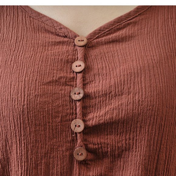 BOHO Waterfall Dress - Plus Size - Double Layered Hem Maxi Relaxed fit - Picture 10 of 12